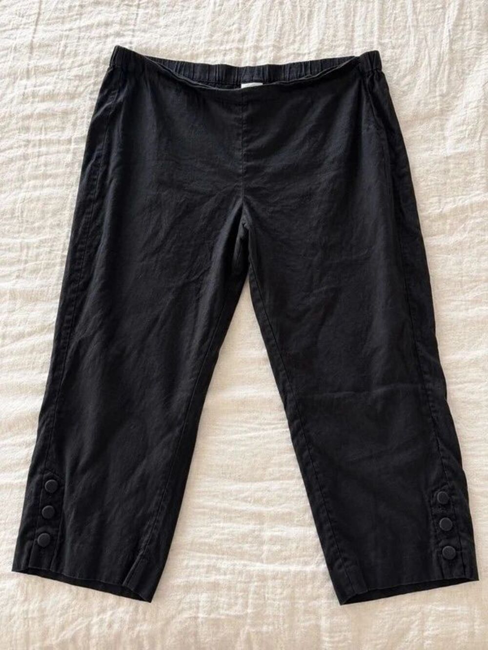 J.Jill Linen Stretch Black Cropped Pants – Women’s 3X